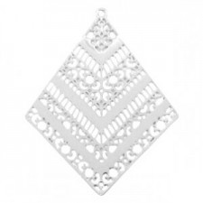 Metal Bohemian pendant window Silver